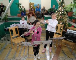 Рождественский концерт в Ахтмеском доме престарелых